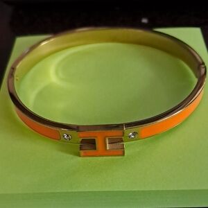 Vintage Gold and Orange Bracelet